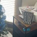 2 Drawer Mobile File Cabinet, Rolling Printer Stand with Open Storage Shelf
