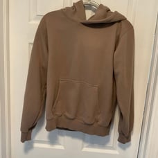 Aritzia Nomad Taupe Sweatfleece Perfect Fit Cozy Fleece Hoodie Size Small