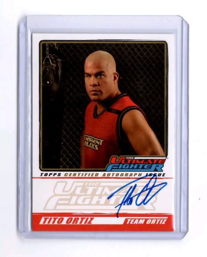 2009 Topps UFC Tito Ortiz Rookie Auto On-Card TUF