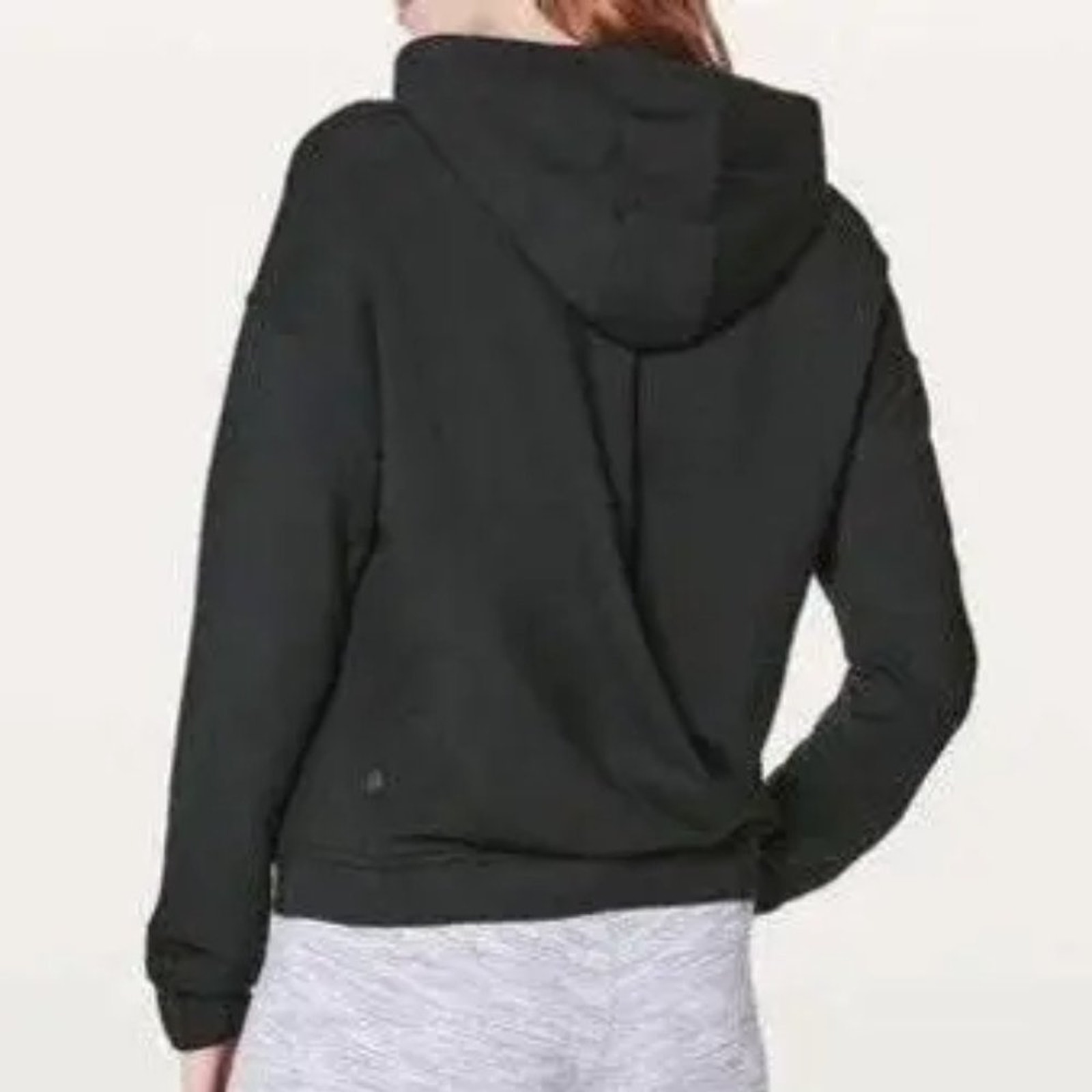 Lululemon Twisted & Tucked Pullover Black hooded Size 4