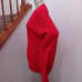 Vintage IZOD Mens Chest 49 Red Christmas Sweater V Neck Cardigan Long Sleeve