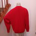 Vintage IZOD Mens Chest 49 Red Christmas Sweater V Neck Cardigan Long Sleeve