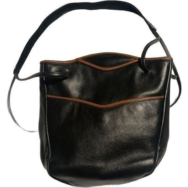 Jo Ann Page Marina Black Leather Purse!