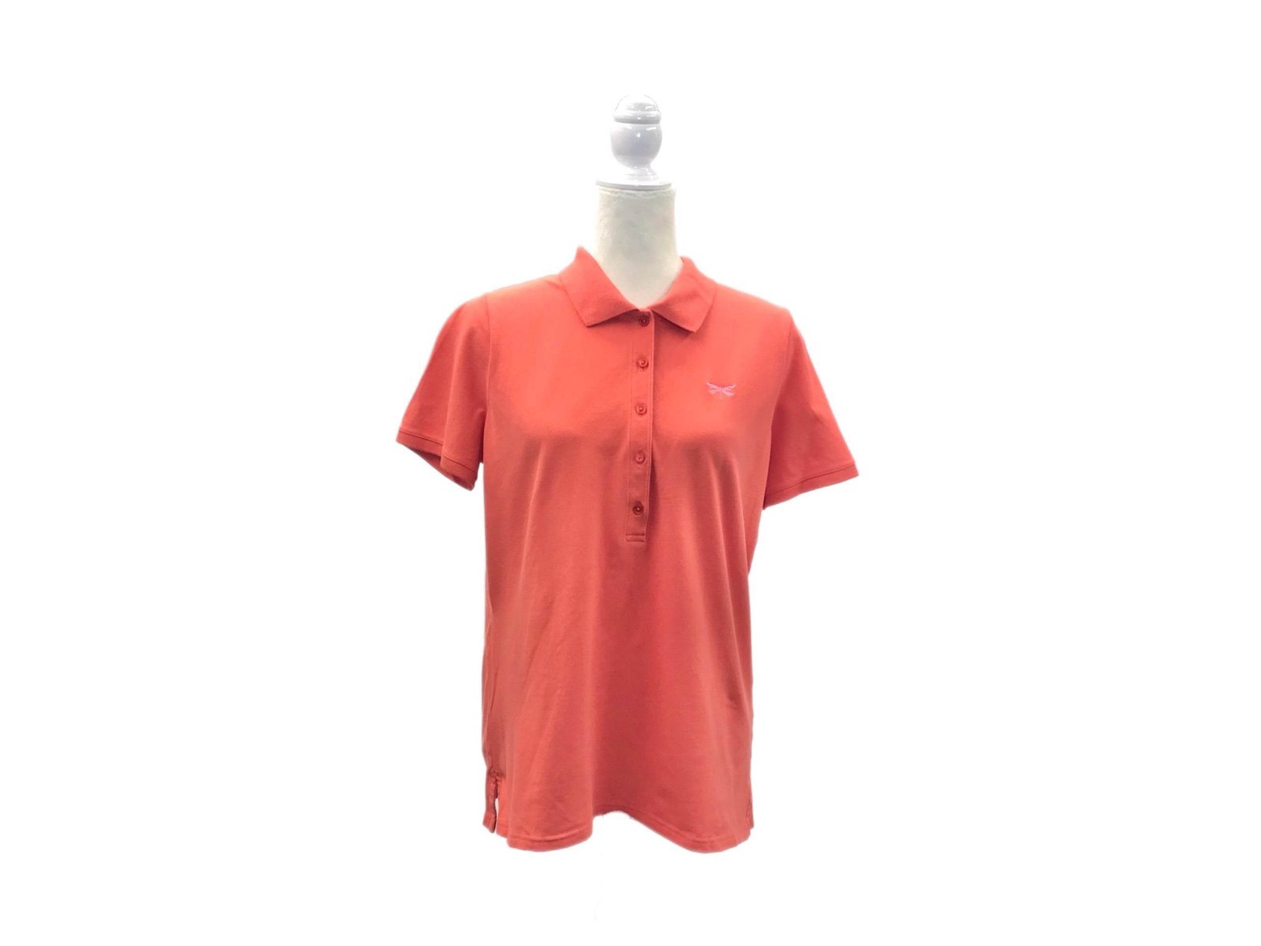 TALBOTS Polo Shirt Womens Size 0X Coral Pink Short Sleeve Cotton Top