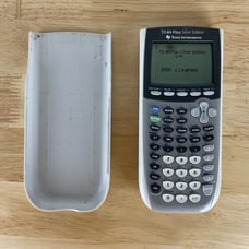 Texas Instruments TI-84 Plus Silver Graphing Calculator & Cover TESTED WORKING!!
