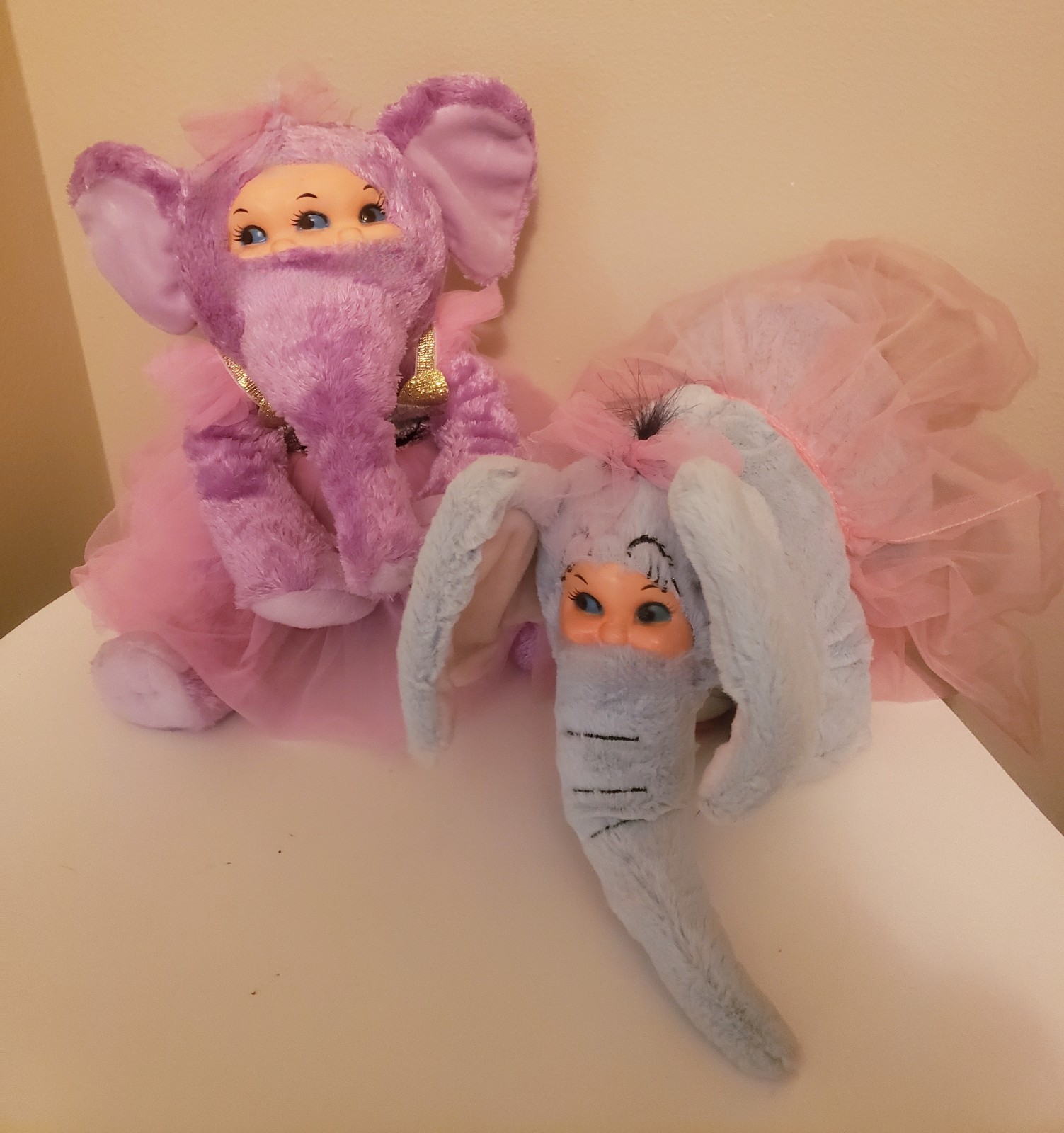 Plush elephant doll oddities ooak