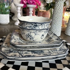 Blue Plate Set by 222 FIFTH