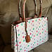 Flower Monogram Satchel Bag Wallet Set