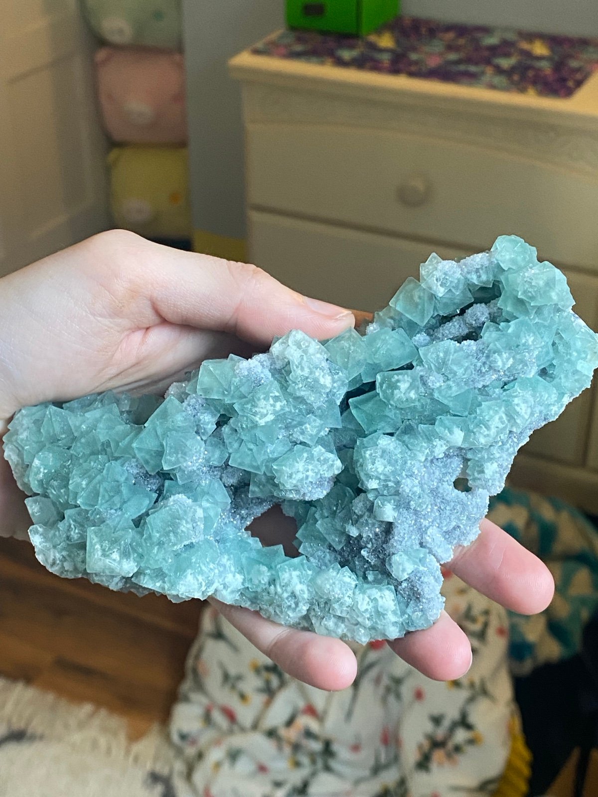 Collector’s Raw “Sugar Fluorite” specimen