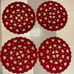 Valentine Day’s Hearts Beaded Chargers/Placemats
