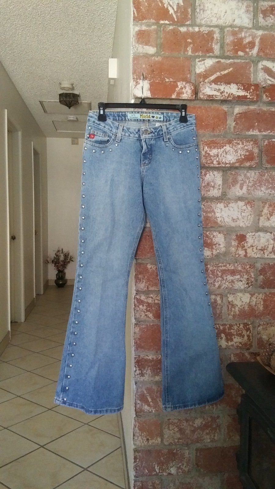 Vintage Y2k Mudd studded flare jeans size 5