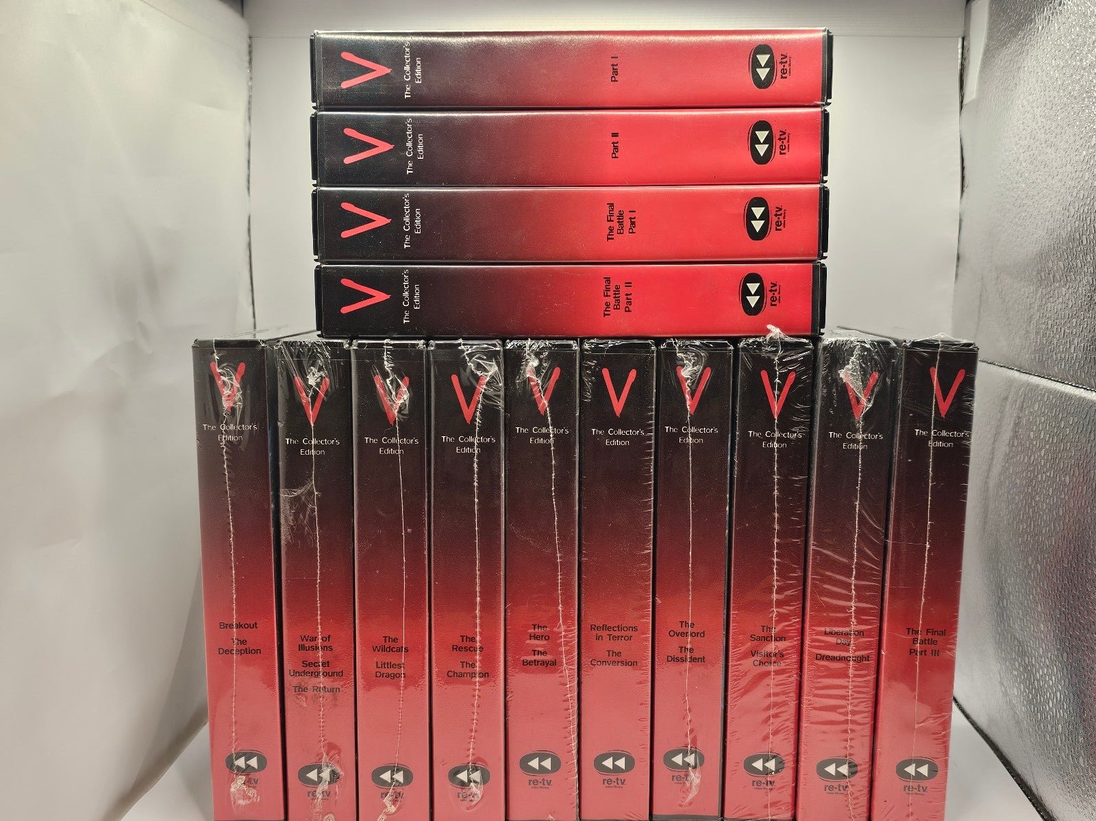 This is a rare collector''s edition of the V on VHS cassette