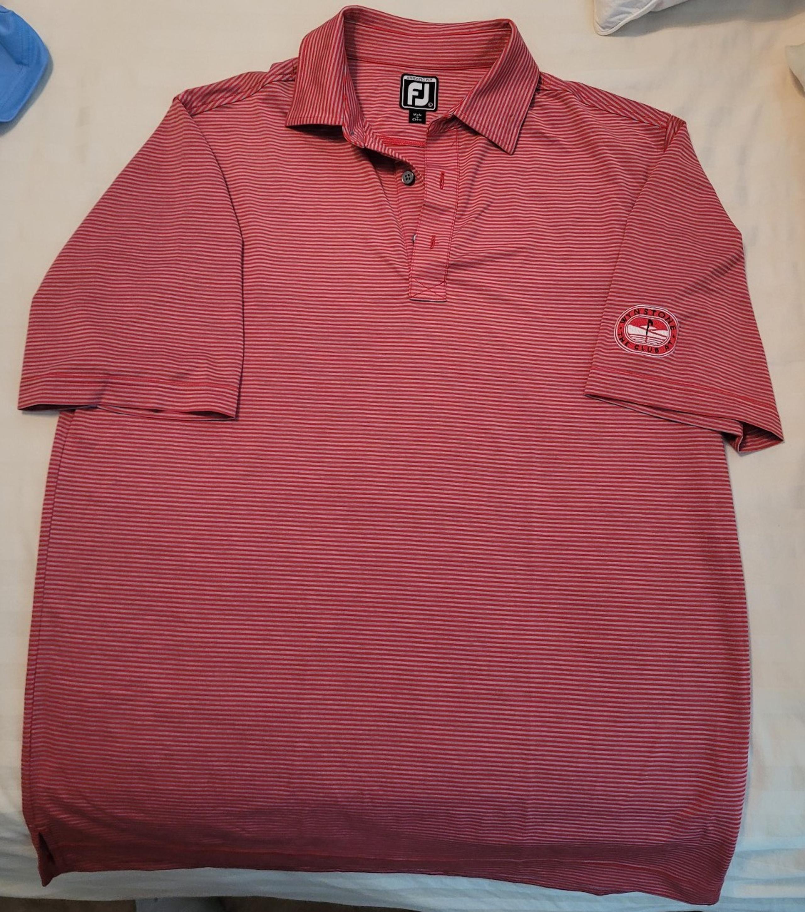 Foot Joy Men's Athletic Fit Golf Polo Shirt L