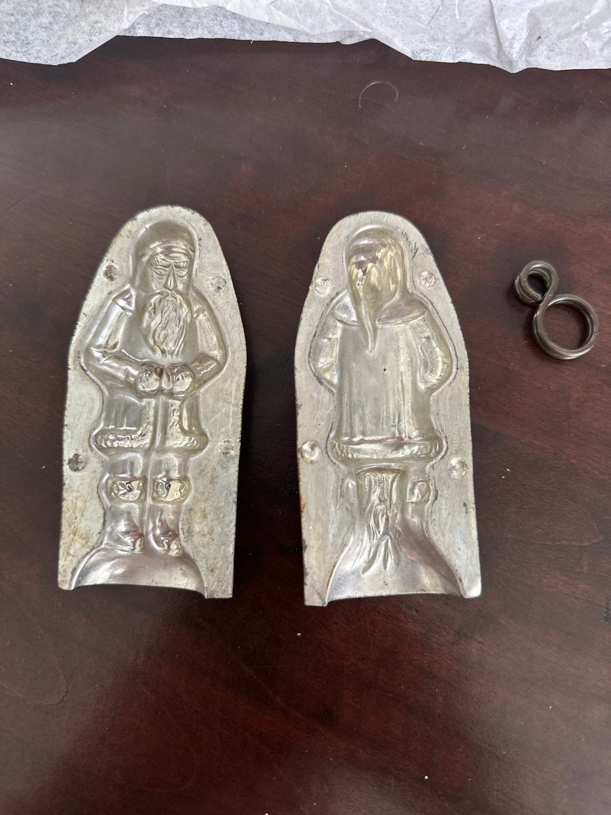 Antique Santa chocolate mold 3pcs