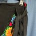 Herencia black embroidered wrap style skirt