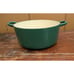 Le Creuset France #22 Jade Green Enameled Cast Iron Dutch Oven 3.5Qt Excellent!!
