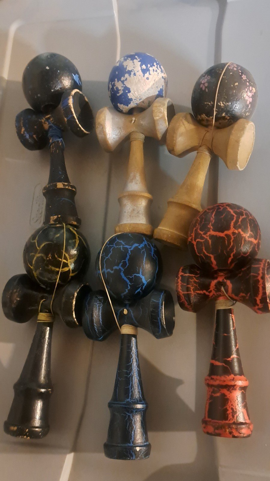 Japanese Wooden skill Kendama game toys lot [full size]
