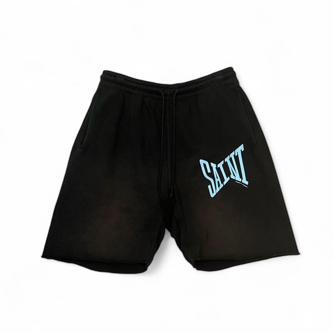 SAINT MICHAEL◆SWEAT SHORTS SAINT BLACK /GRAY ショートパンツ SAINT MXXXXXX(セントマイケル) 商品ページ - SWEAT SHORTS