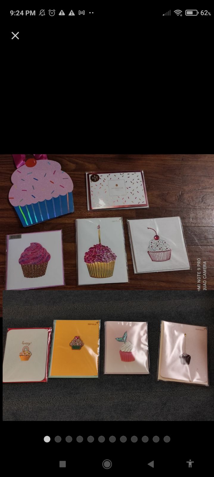 Cupcake Birthday Card& bag collection