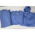Lane New York Women's 3p Outfit Set Long Pants Shirt Zip Up Jacket Hood BLUE 3X