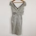 BADGLEY MISCHKA silver off the shoulder dress nwt