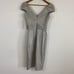 BADGLEY MISCHKA silver off the shoulder dress nwt