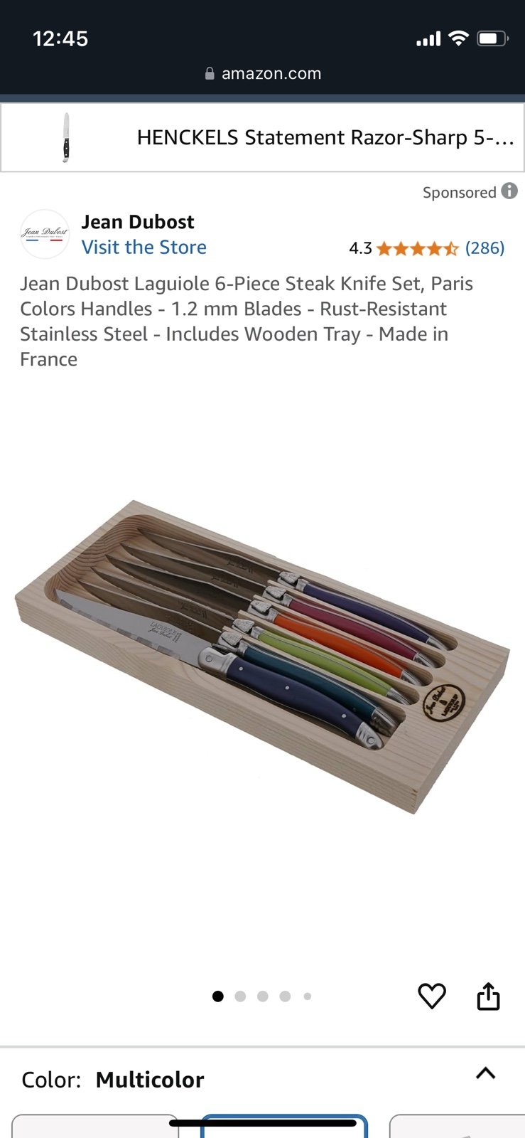 Laguiole Steak Knives (Set of 12)