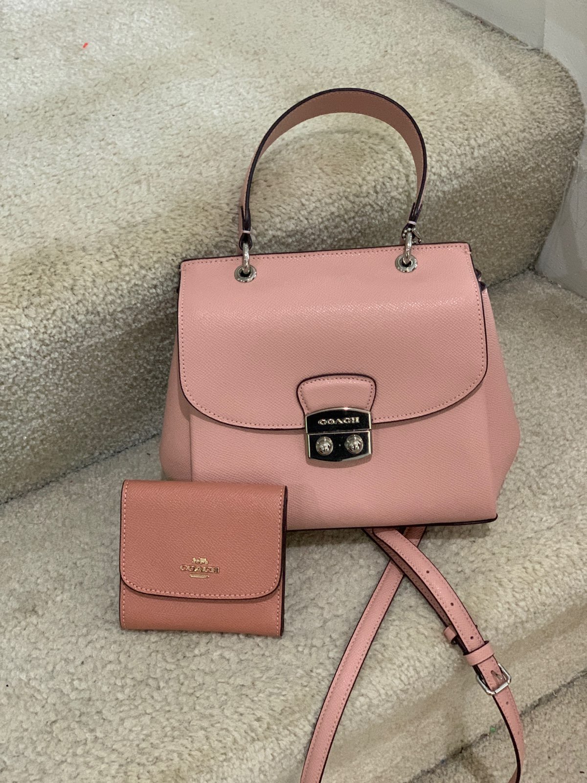 coach pink handbag and wallet Value comb