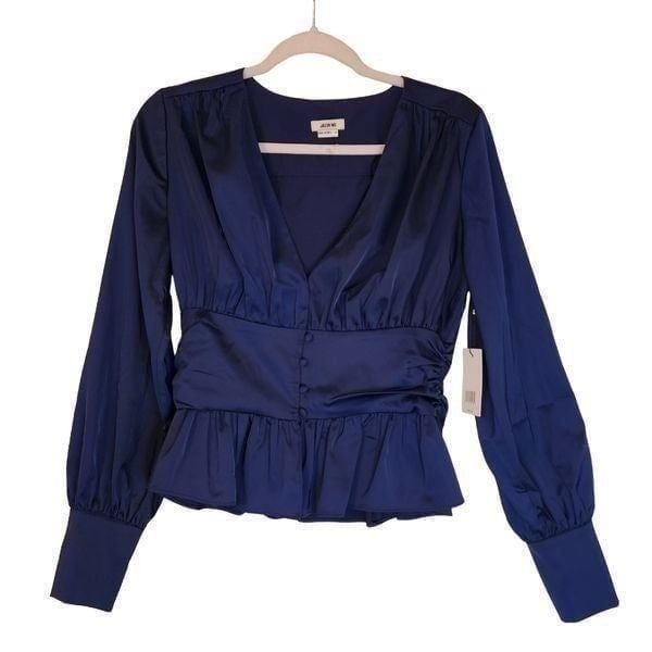 Jason Wu NWT deep V-neck poplin babydoll top