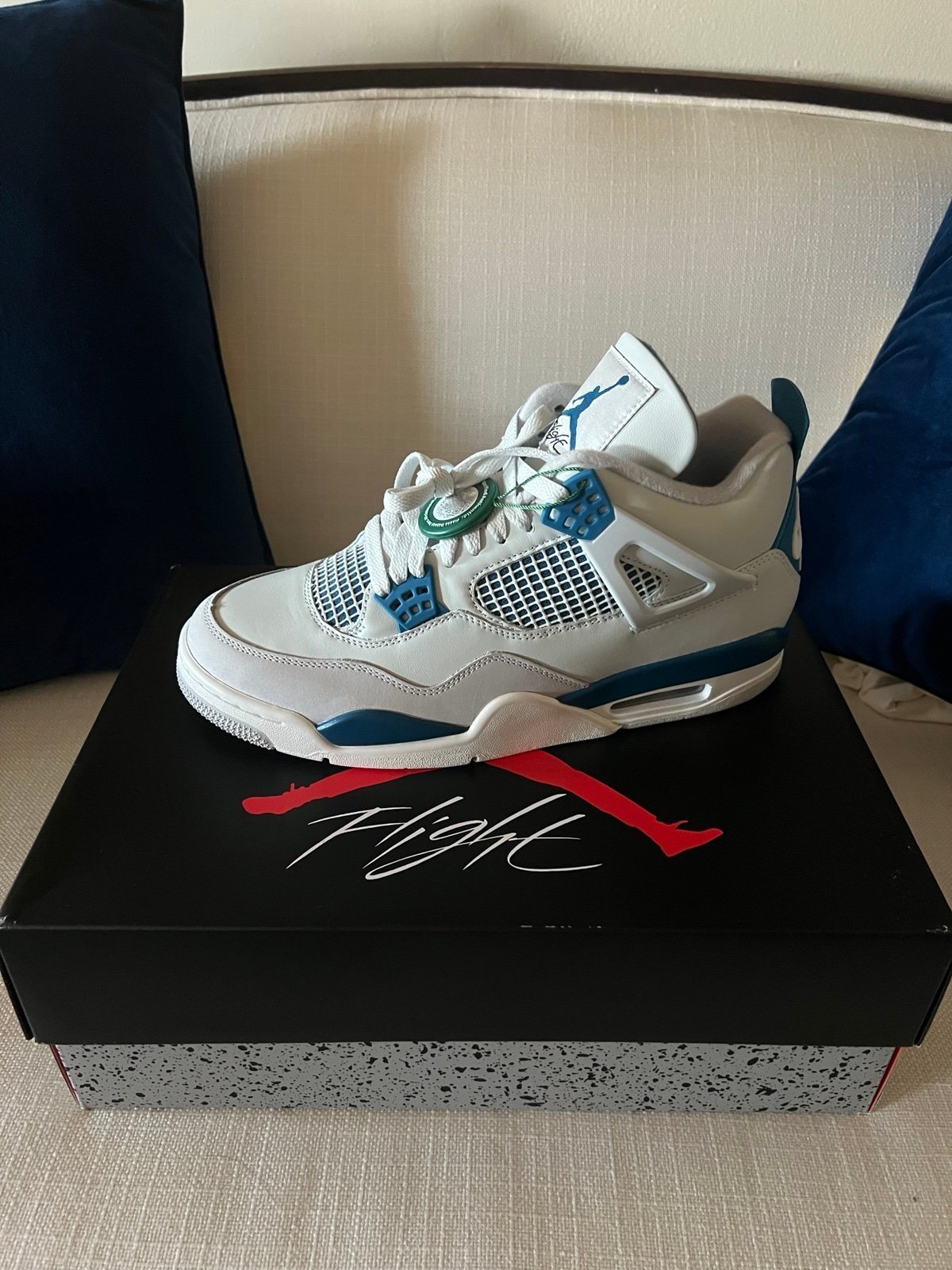 Jordan Retro 4s Military Blue 2024 Size 10 M