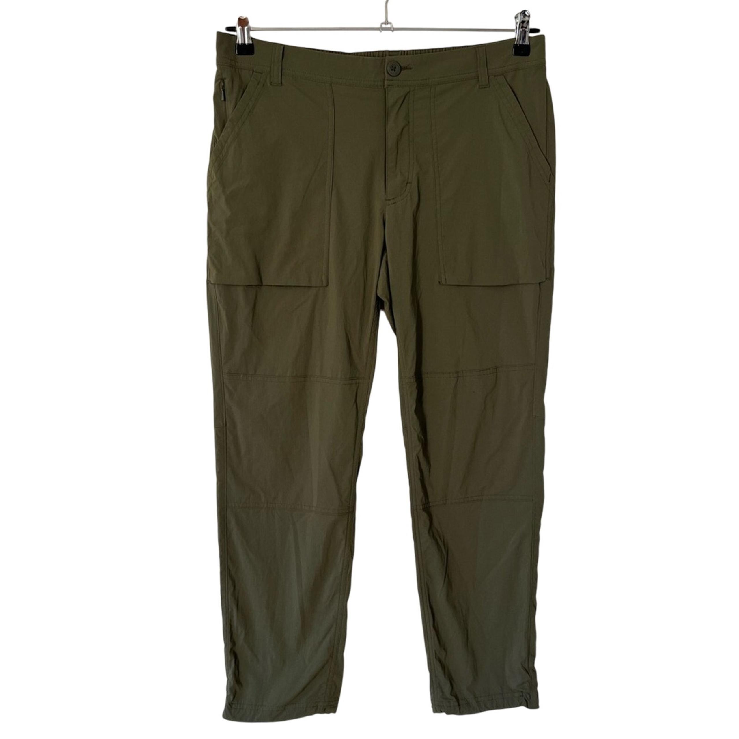 REI Co-Op Women’s Savanna Trails Cargo Hiking Pants Stretch Waist Army Green 12P