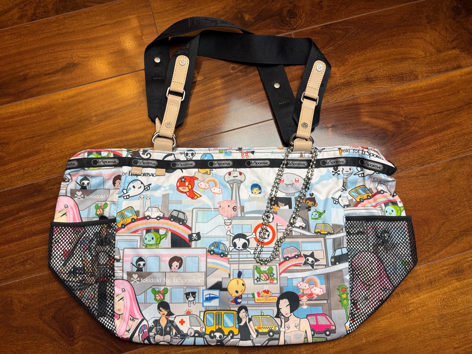 Tokidoki Lesportsac Citta Buon Viaggio Tote EUC - city print