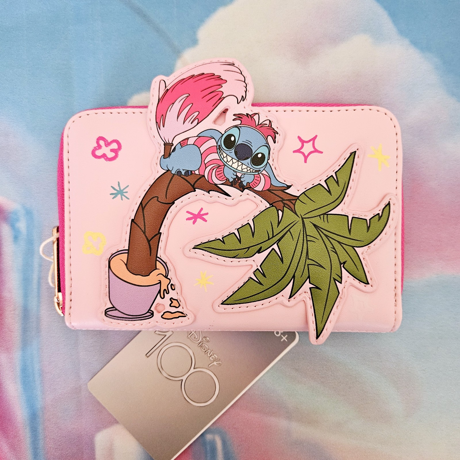 Loungefly Disney's Stitch Cosplay Cheshire Cat Zip Around Wallet