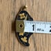 VINTAGE DAMASCENE Toledo Gold from Spain Bird and Floral Design MCM Pendant 1x2
