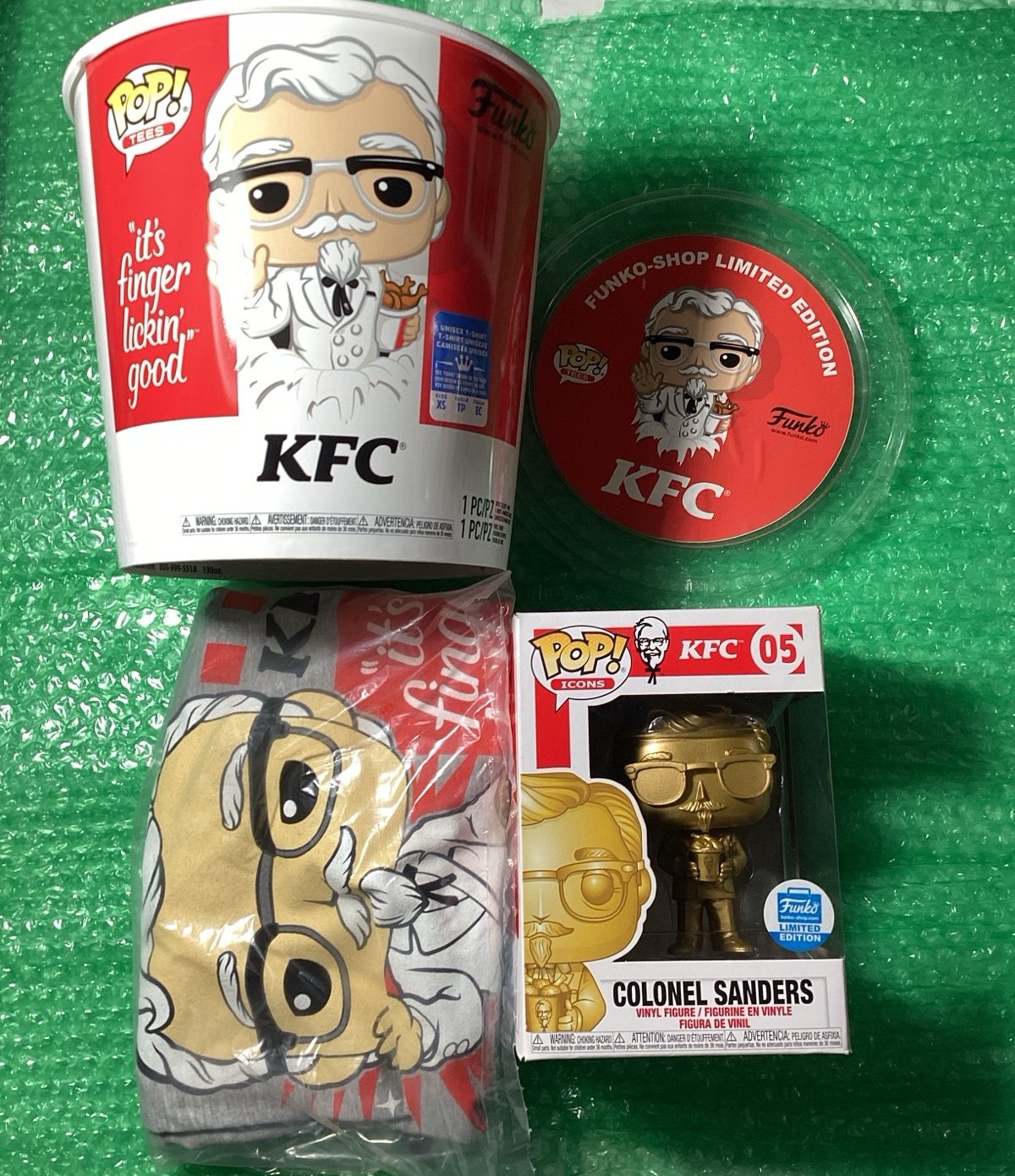 Colonel Sanders Exclusive Funko Pop bucket
