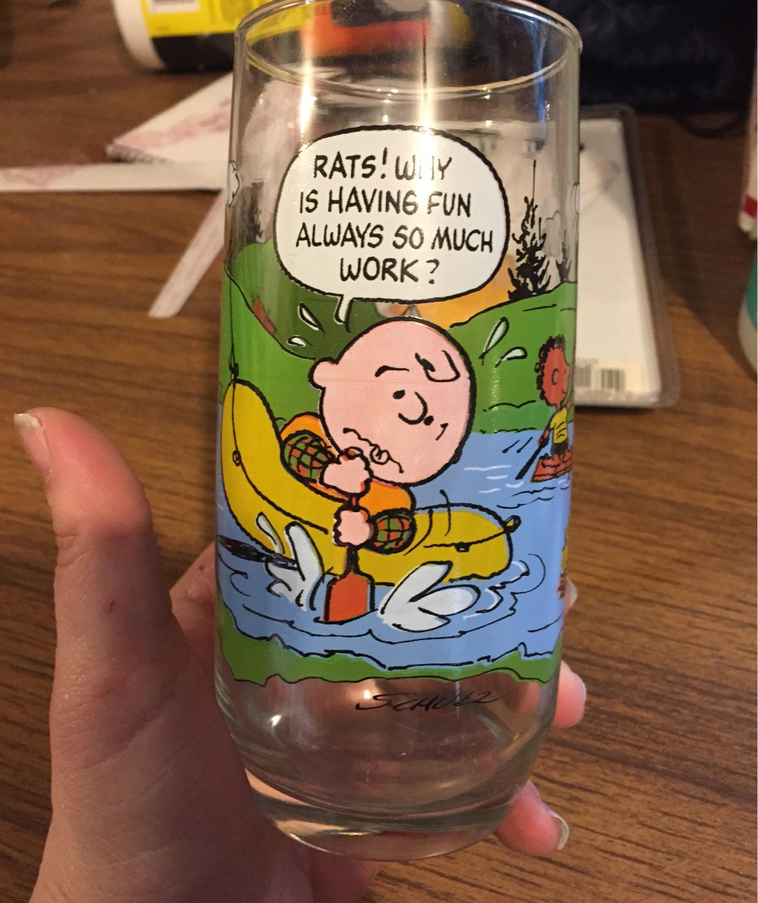 Glass from mcdonalds