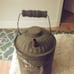 Vintage Oil tin with paper label