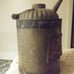 Vintage Oil tin with paper label