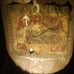 Vintage Oil tin with paper label