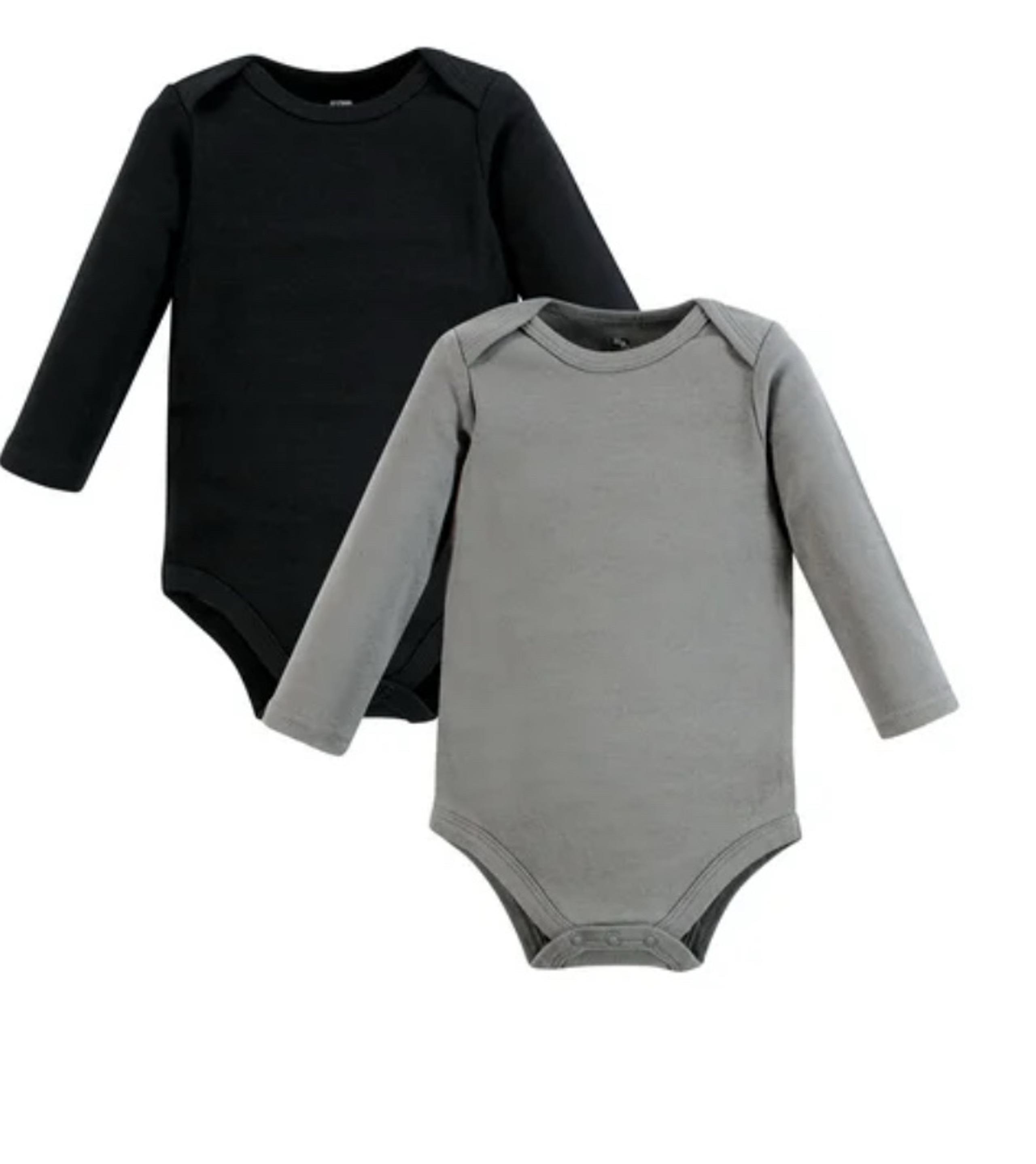 Hudson Baby 10 Pack Gender Neutral Long Sleeve Bodysuits 0 - 3 Months Onesies