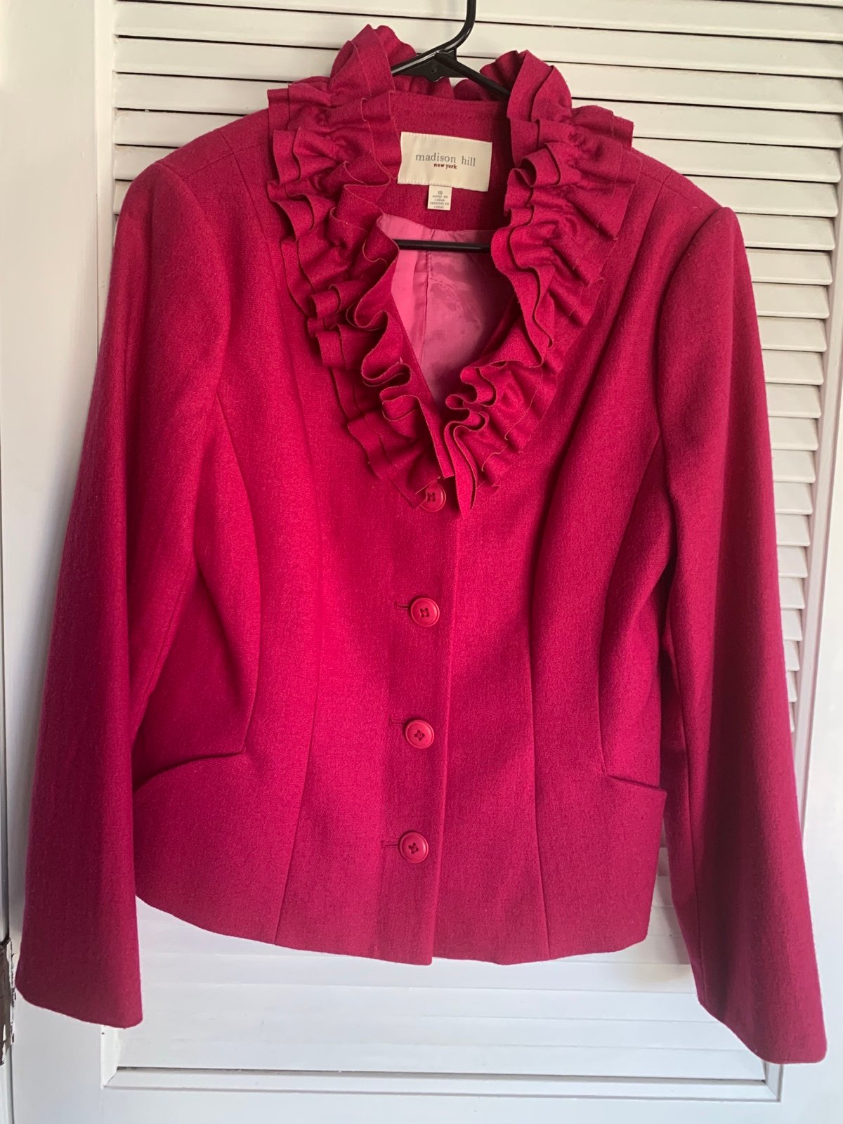 Madison Hill women’s pink wool blend blazer size 10