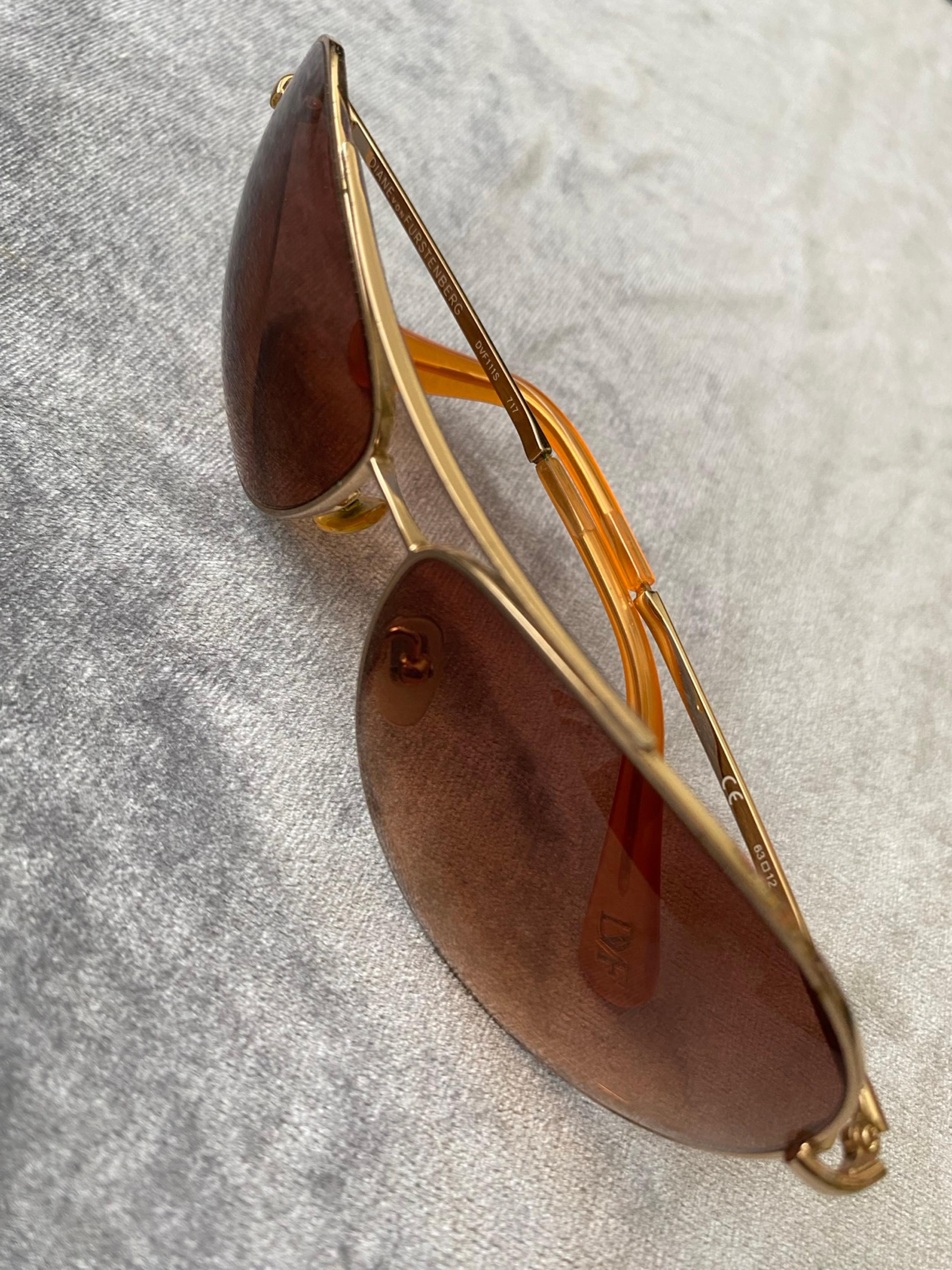 Diane Von Furstenberg Aviator Sunglasses