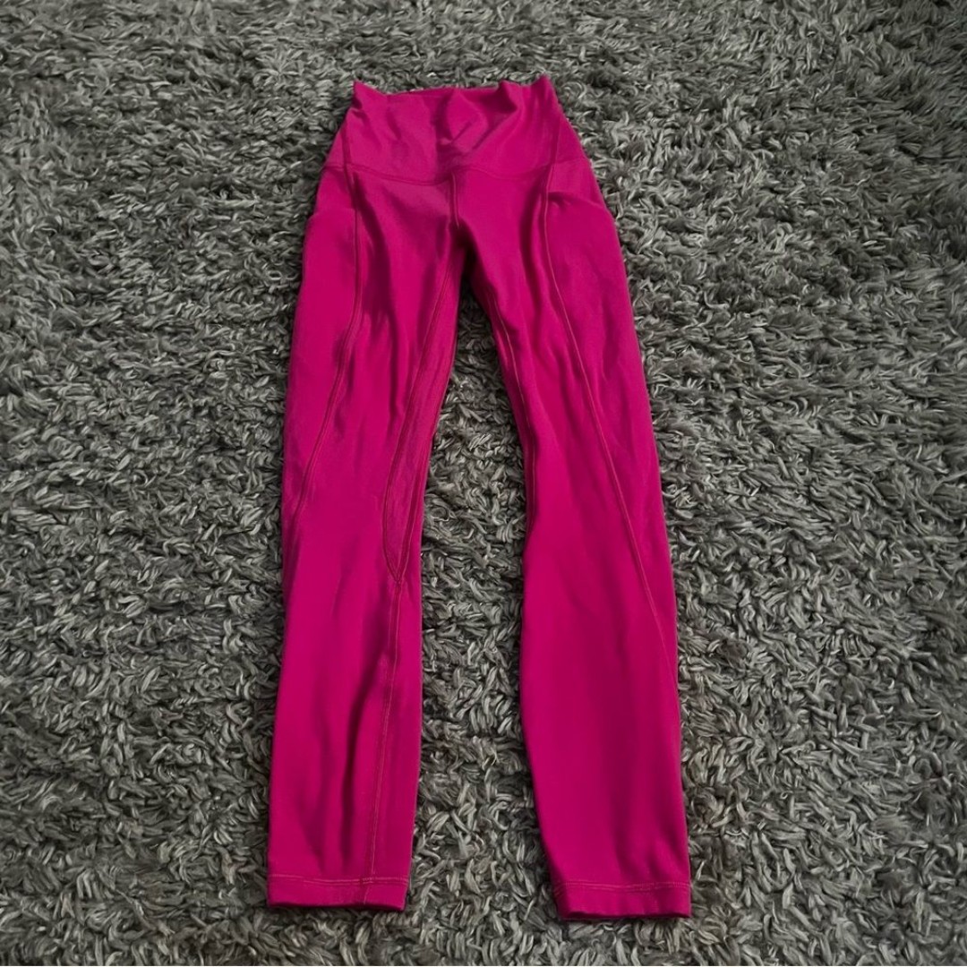 Lululemon align 25” with pockets leggings size 0 Sonic pink