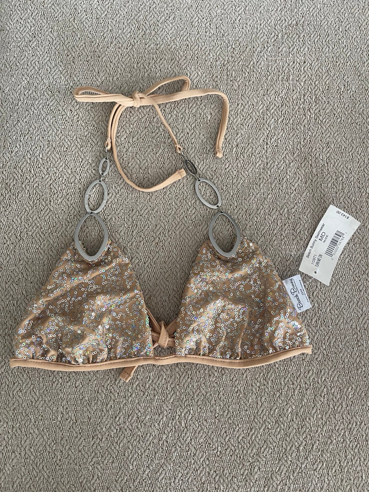 Beach bunny vintage turn me on bikini top