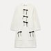 NWT Zara Woman Coquette SHORT KNIT DRESS WITH BOWS White & Black Size L Large
