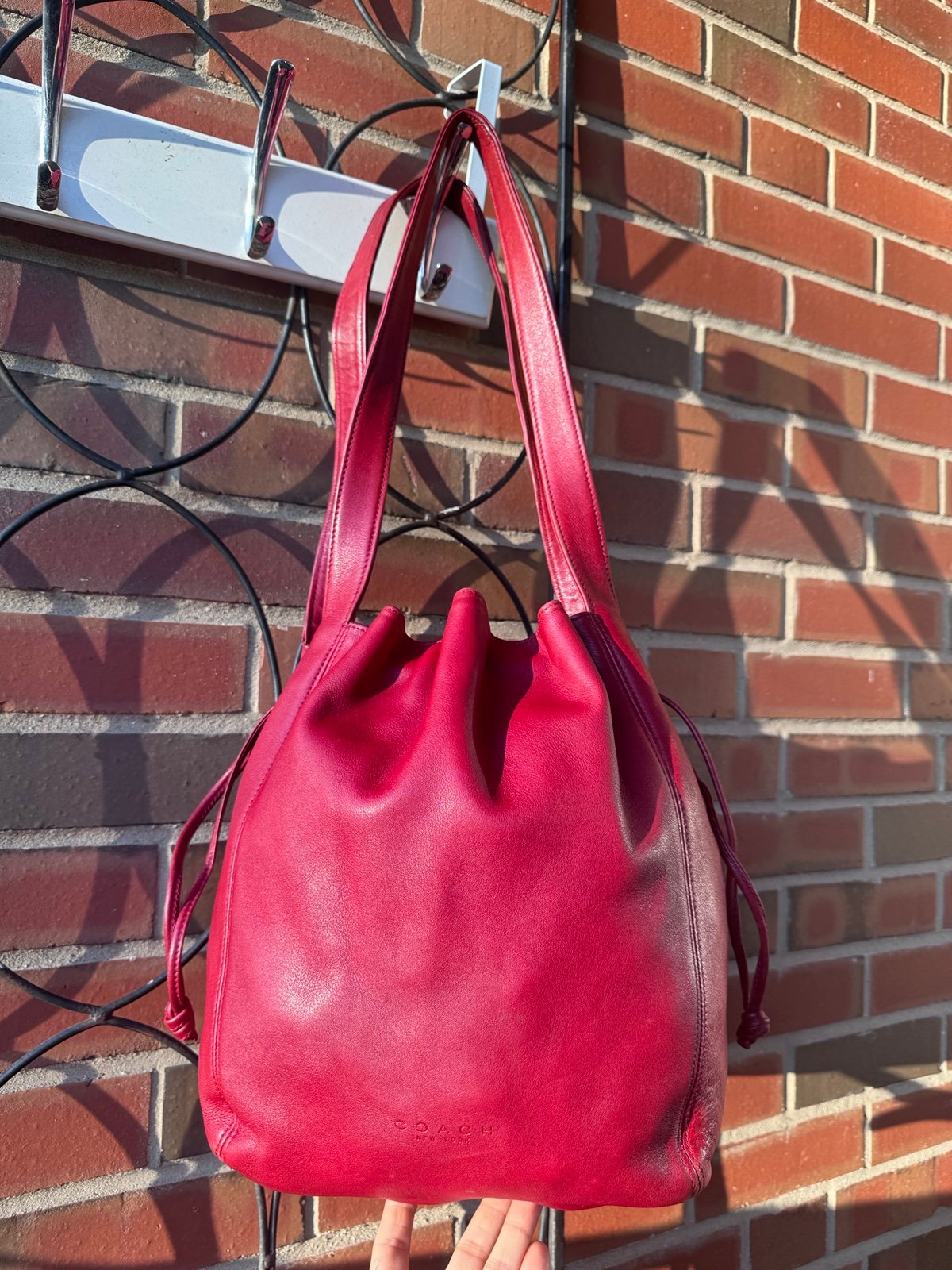 Coach Lexington draw string bag
