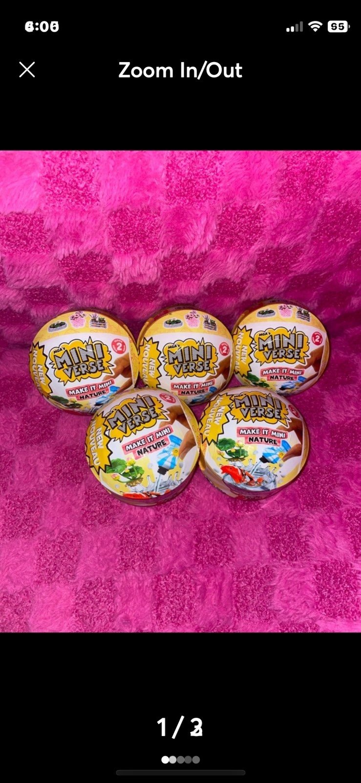 MGA's Miniverse Make it Mini NATURE Bundle LOT of (5) Balls