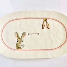 Rae Dunn Large Bunny Tray