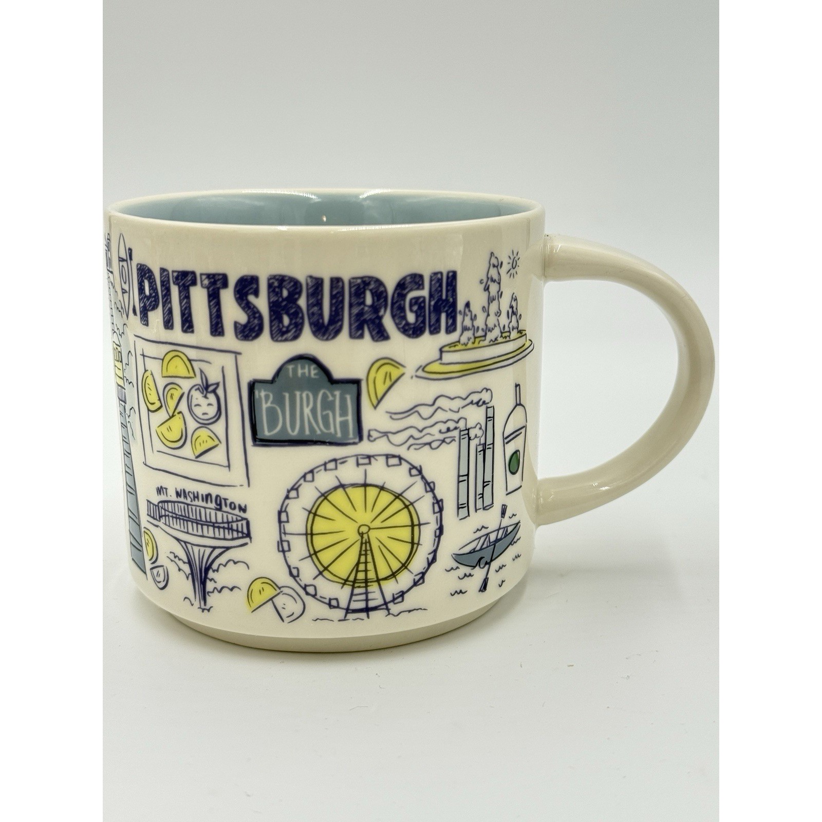 Starbucks BEEN THERE SERIES 2019 Pittsburgh 14 oz Coffee Cup / Mug Ceramic