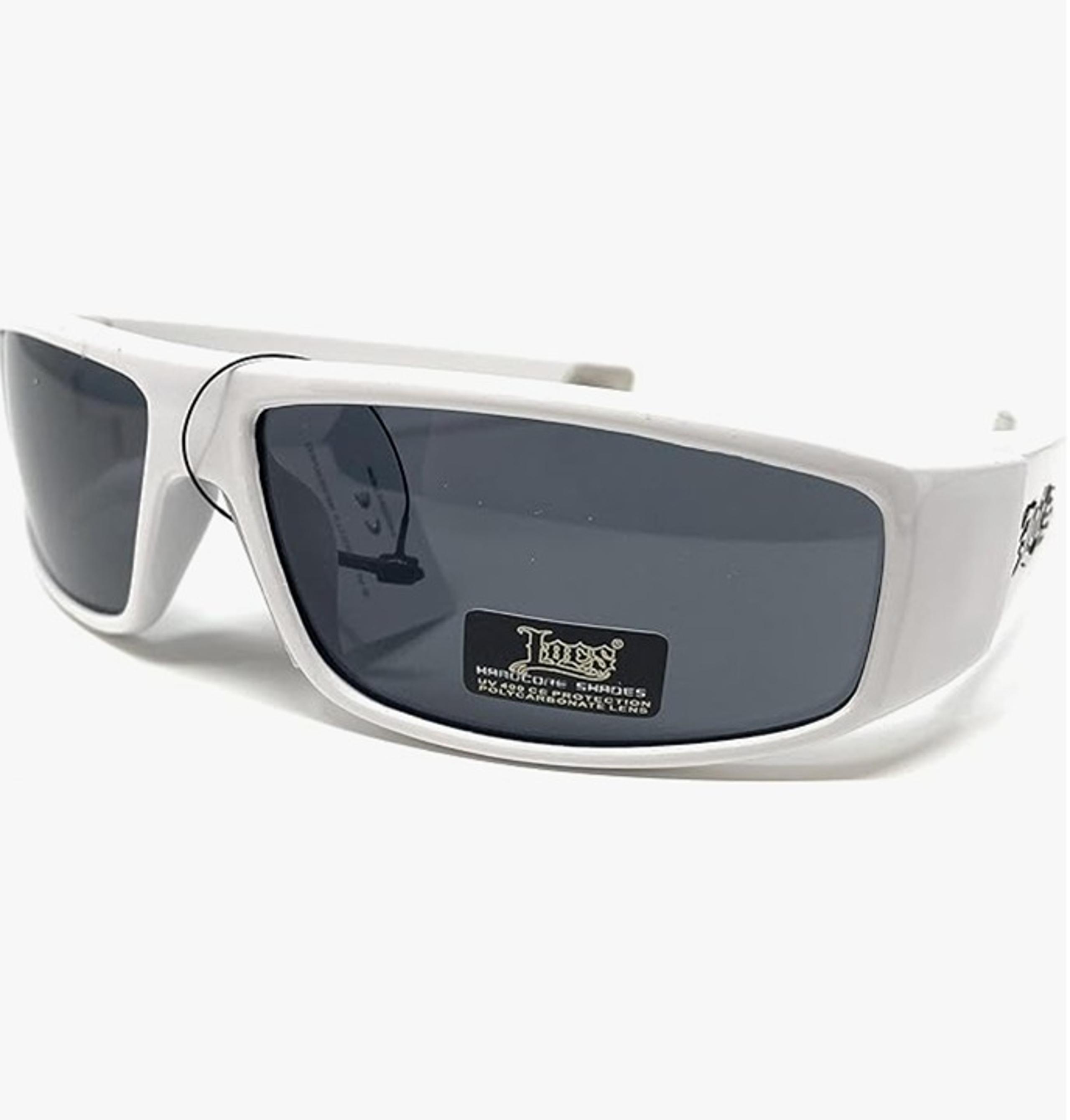 Locs Hardcore OG Gangsta White Sunglasses - Brand New
